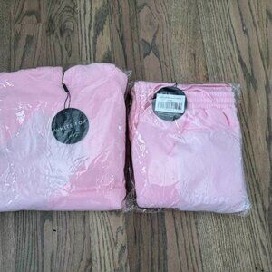White Fox Light pink sweats and hoodie